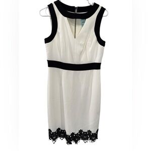 Nue by‎ Shani Black & White Cocktail Dress